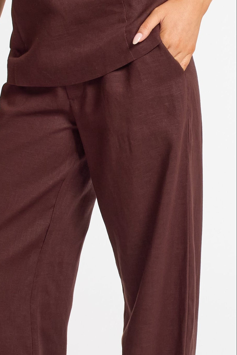 Linen Wide Leg Trouser