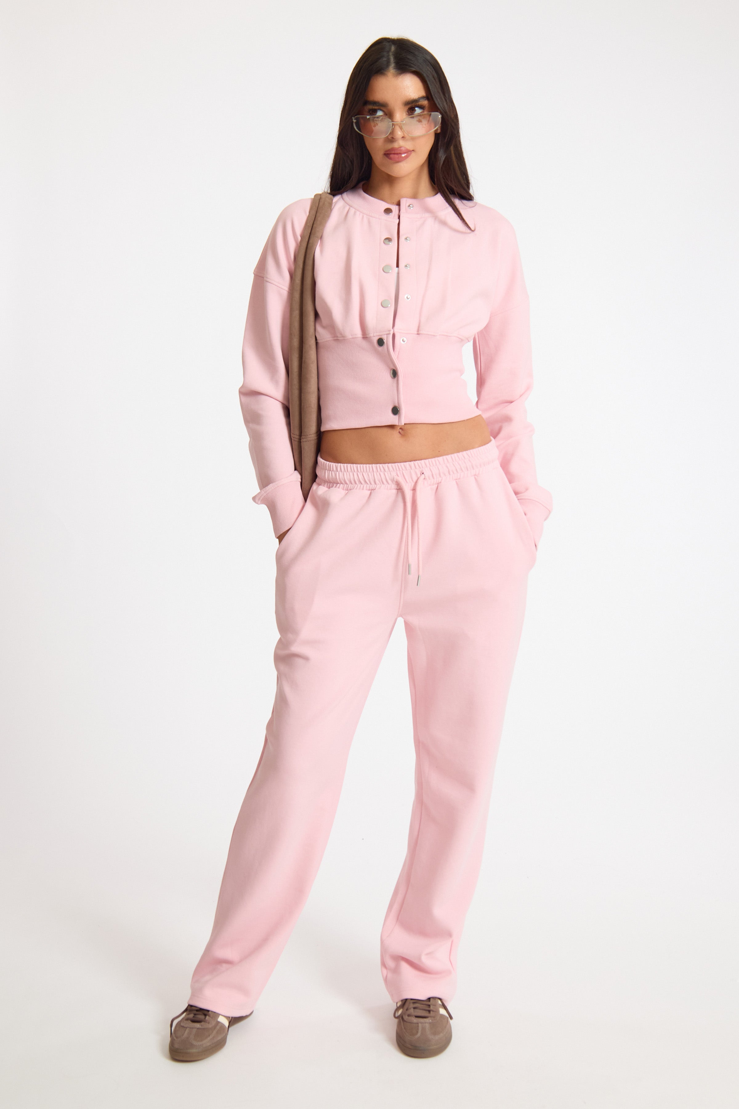 Pink Straight Leg Joggers