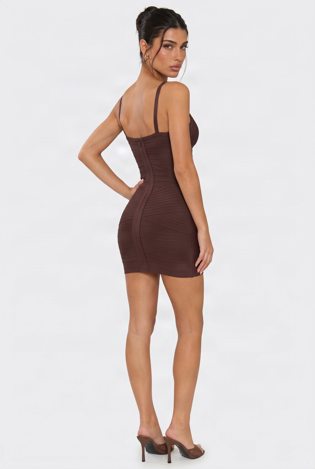Chocolate Bandage Mini Dress