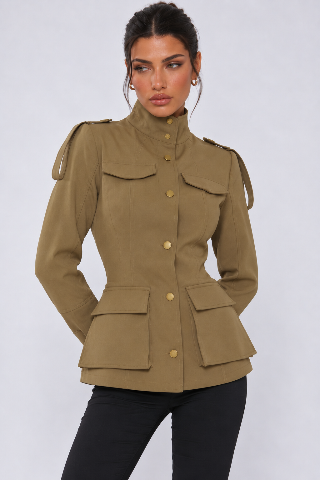 Dark Stone Popper Jacket