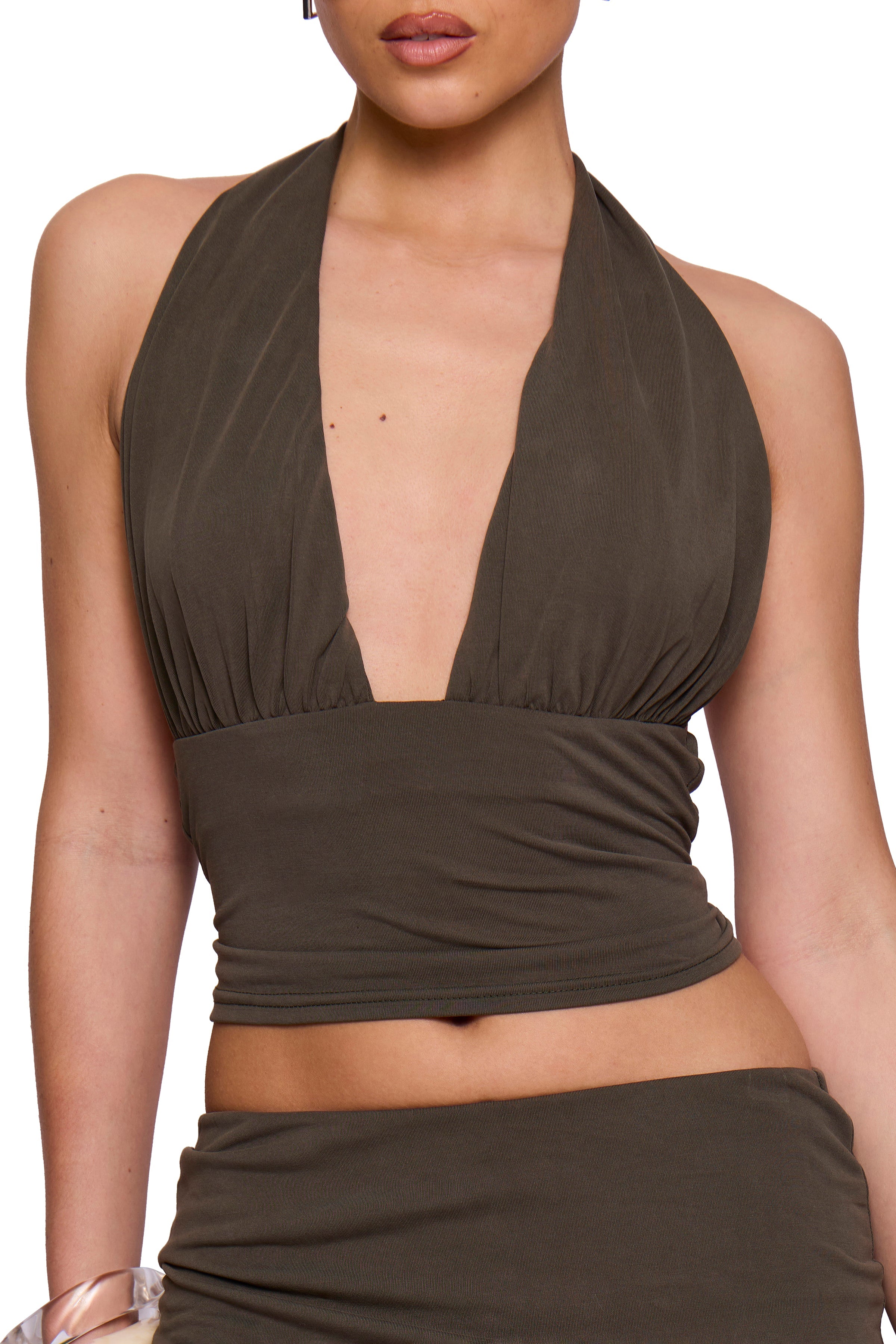 Khaki Modal Halter