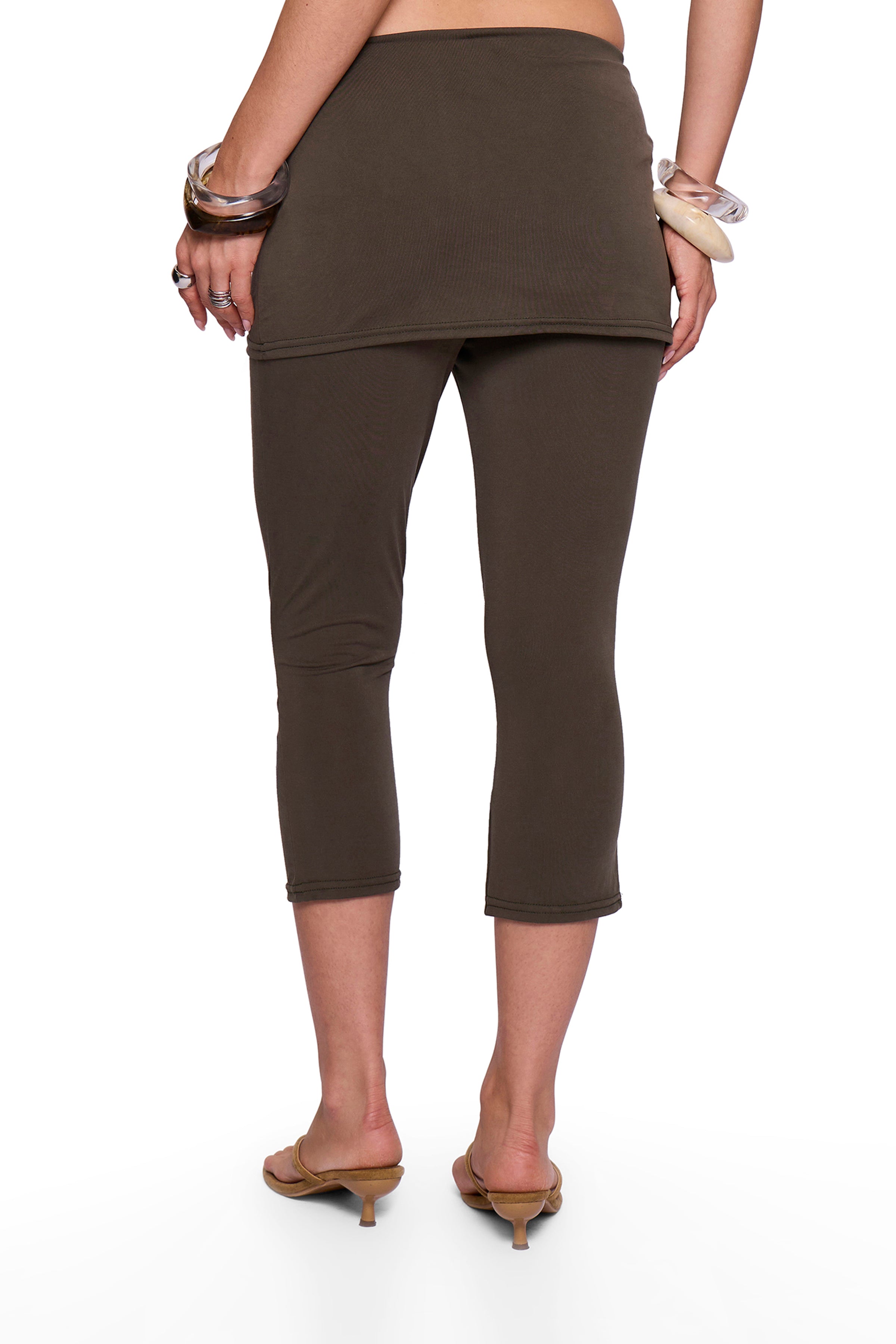 Khaki Modal Capri