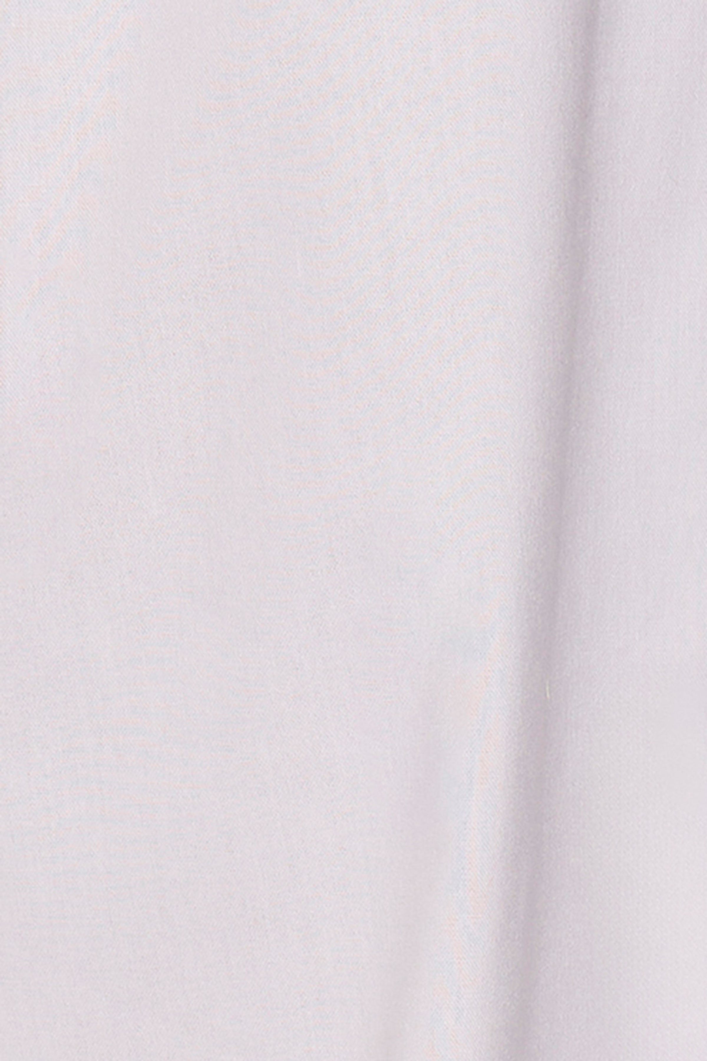White Linen Blend Wide Trouser