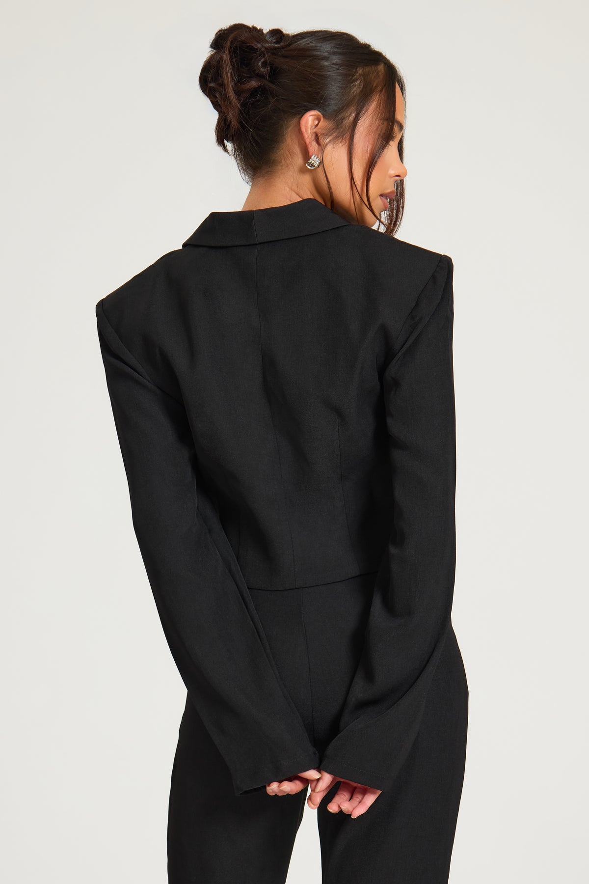 Cropped blazer co ord