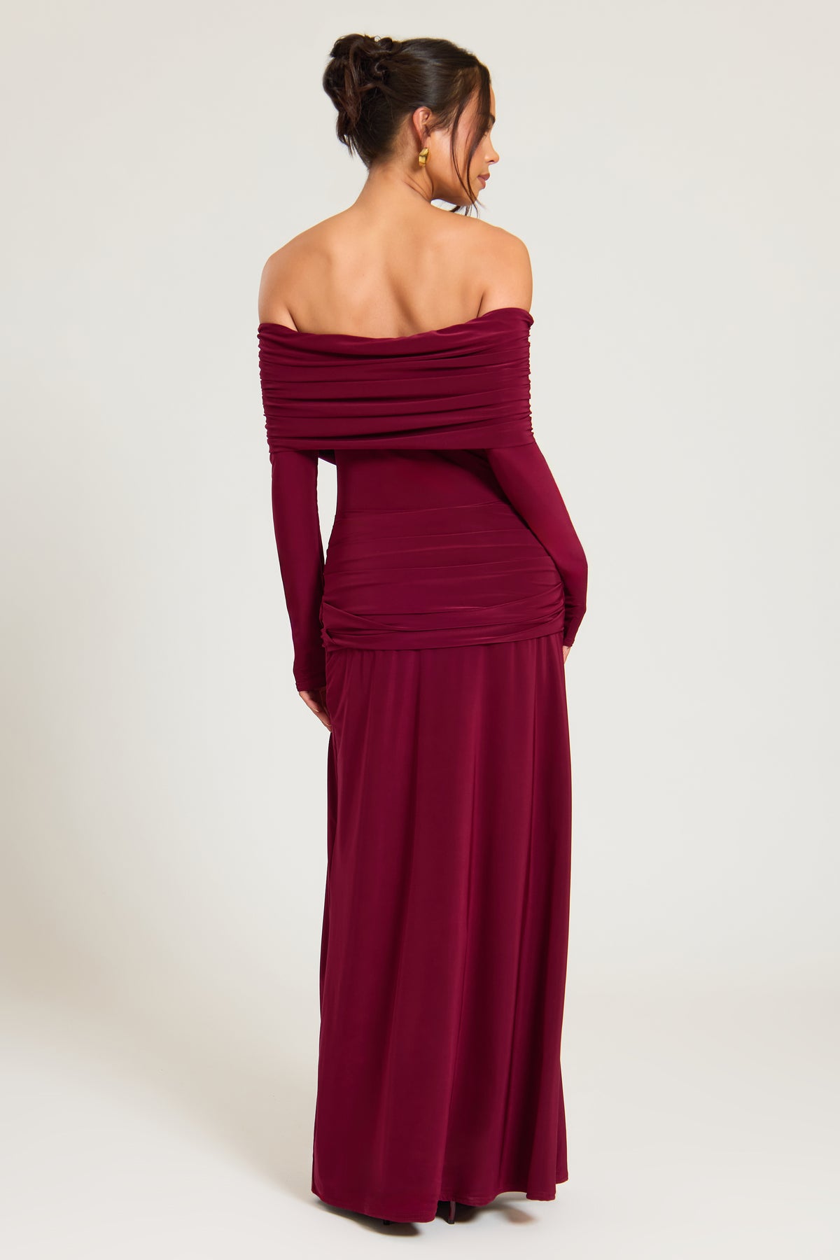 Bardot Double Layer Maxi Dress with Split