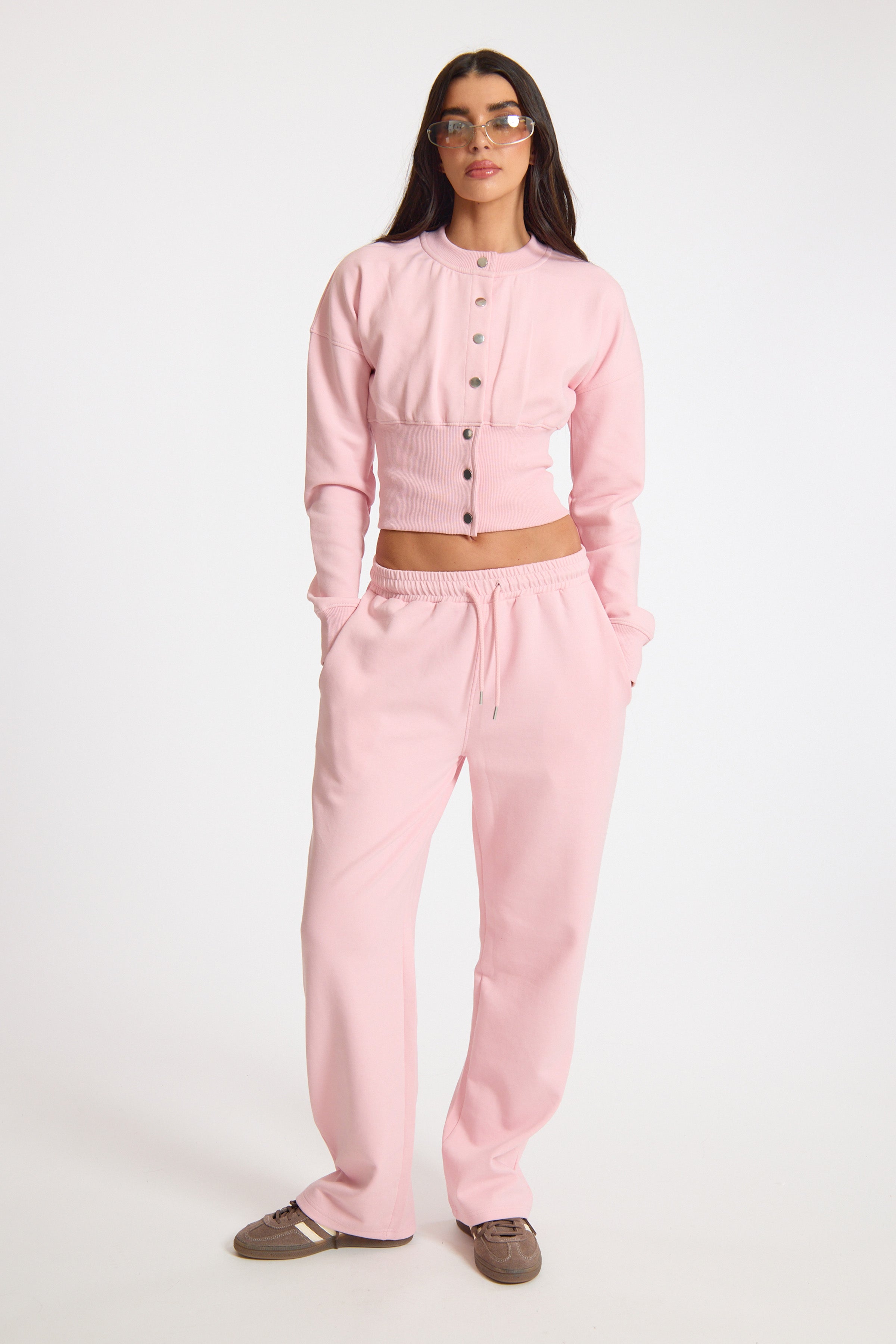 Pink Straight Leg Joggers