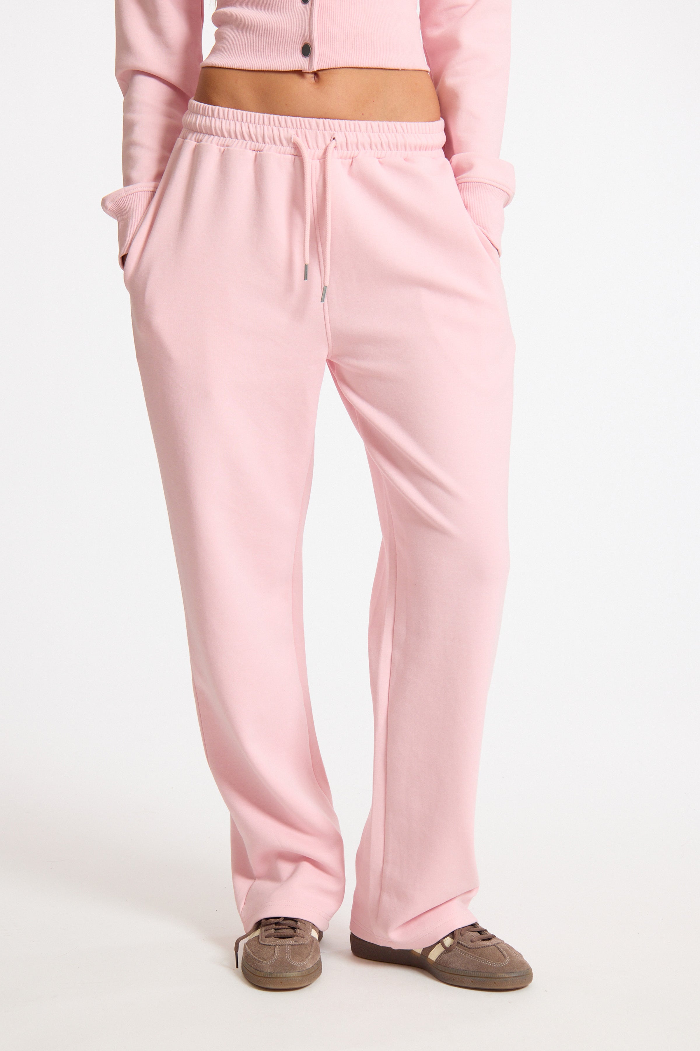Pink Straight Leg Joggers