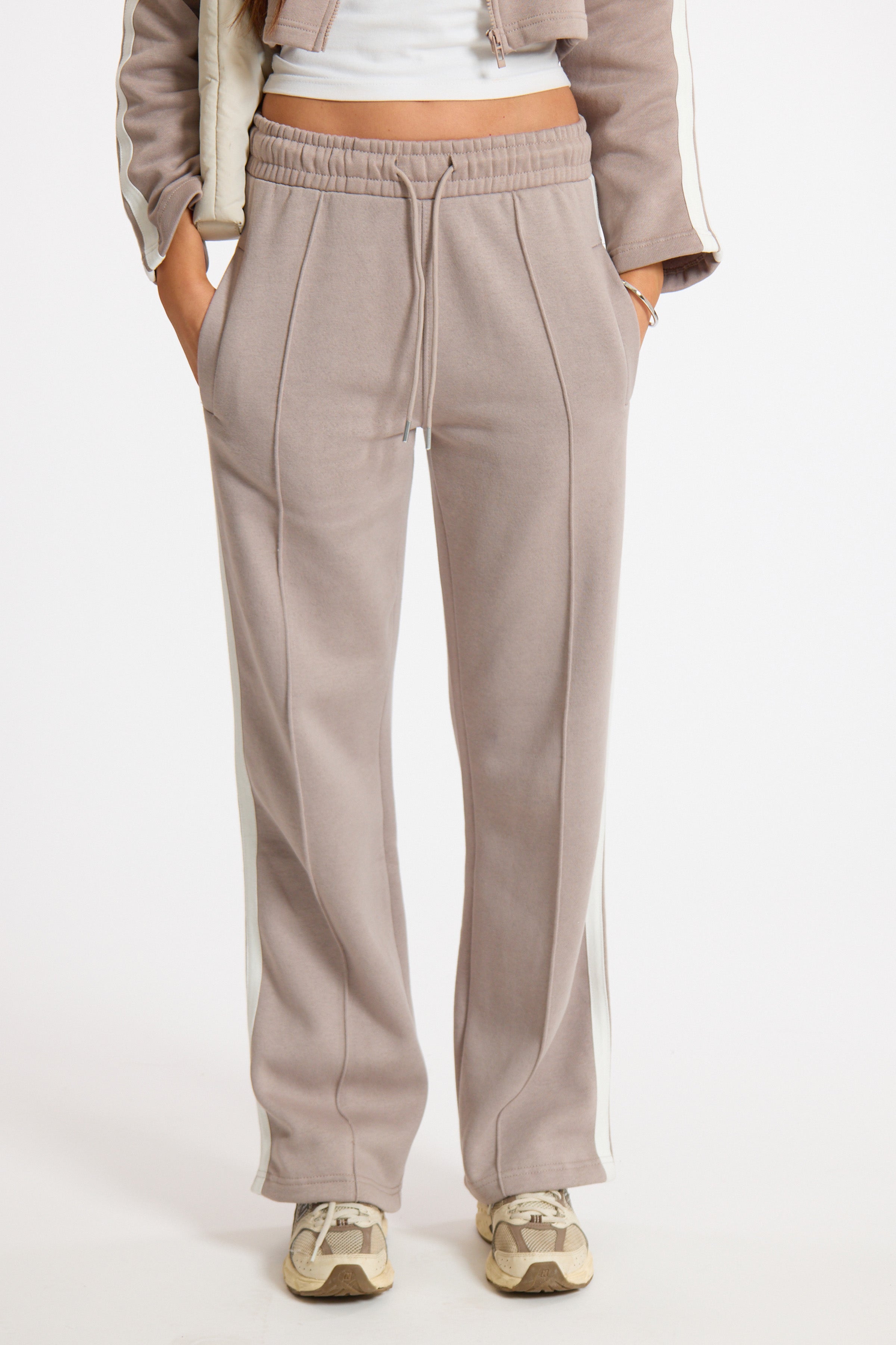 Dove Sport Stripe Adjustable Waist Jogger