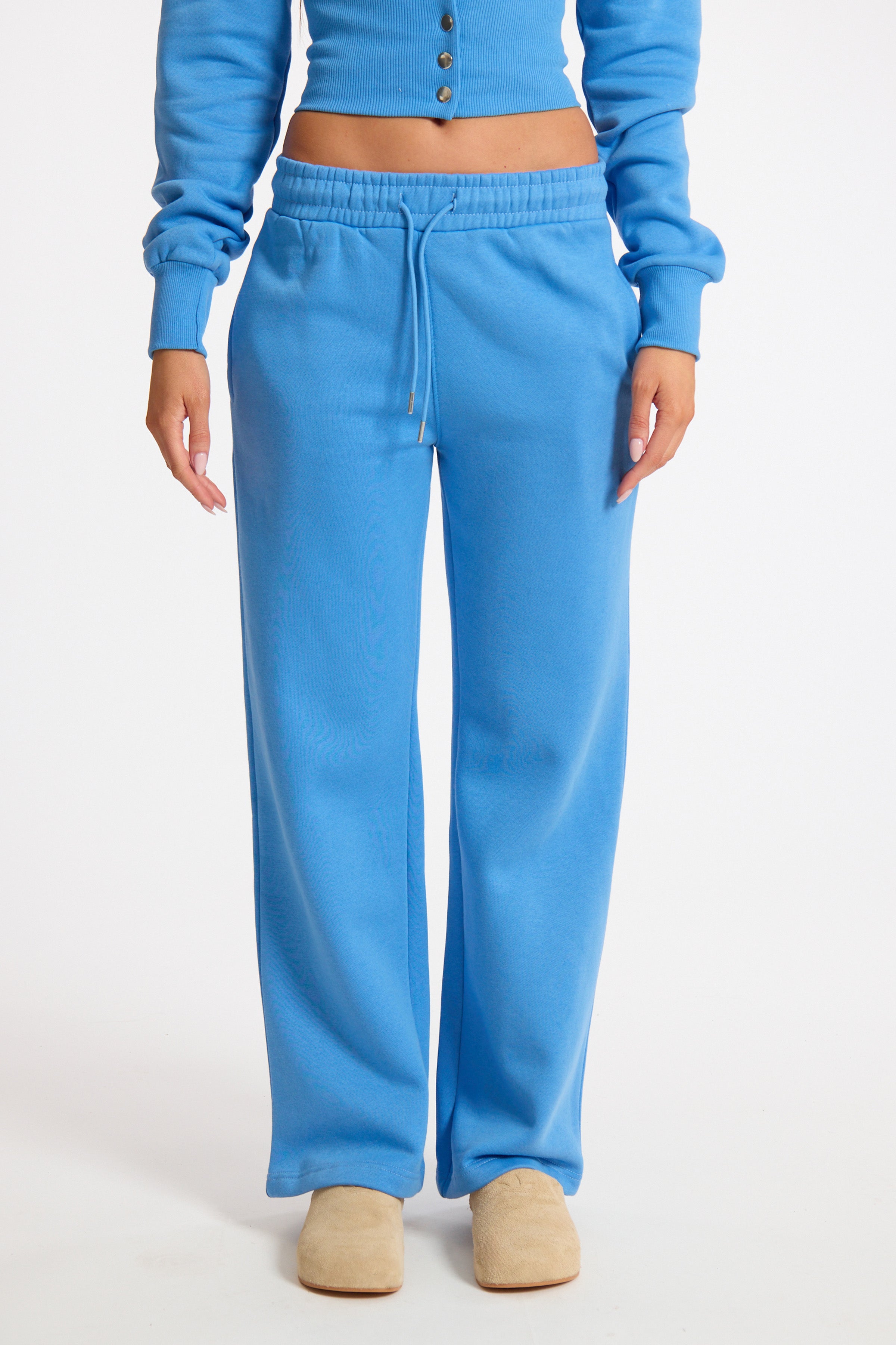Cobalt Blue Straight Leg Joggers
