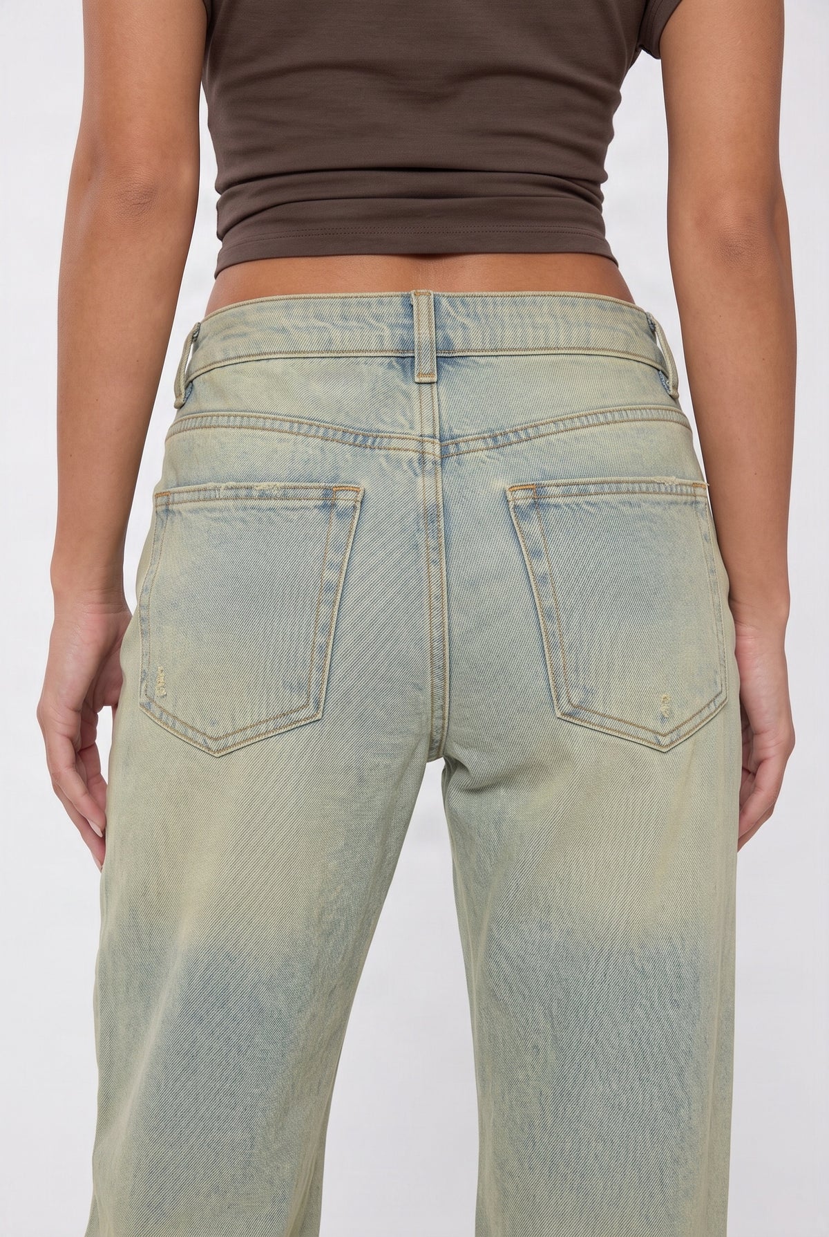 Low Rise Straight Vintage Jeans