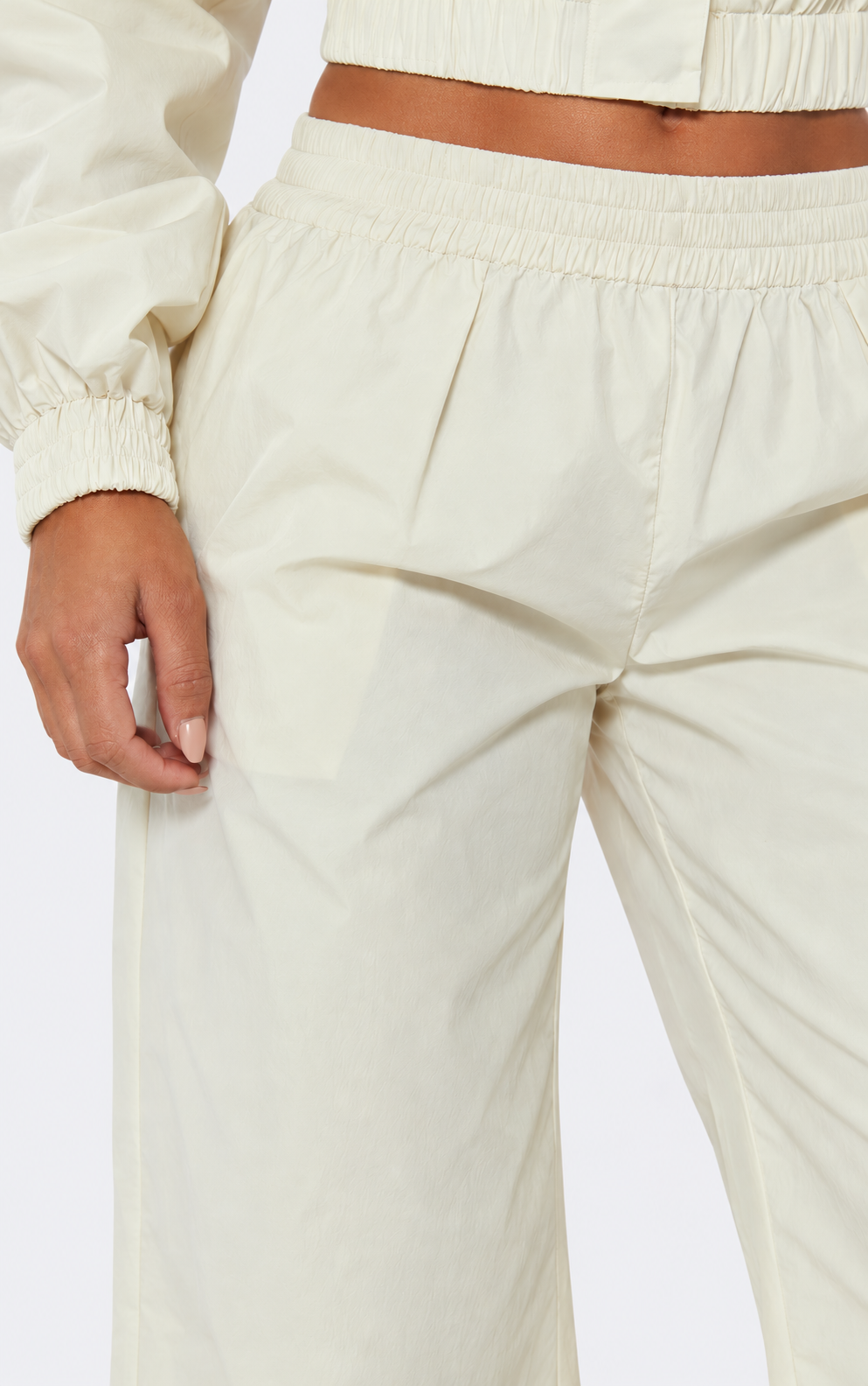 Cream Shell Joggers