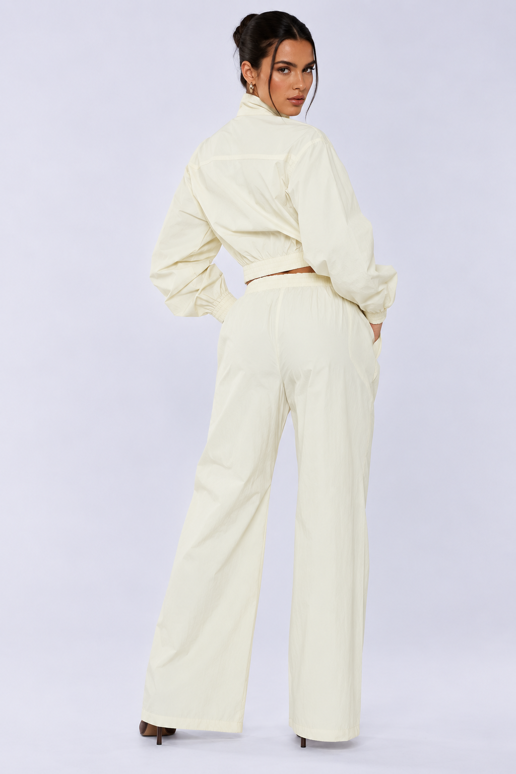 Cream Shell Joggers
