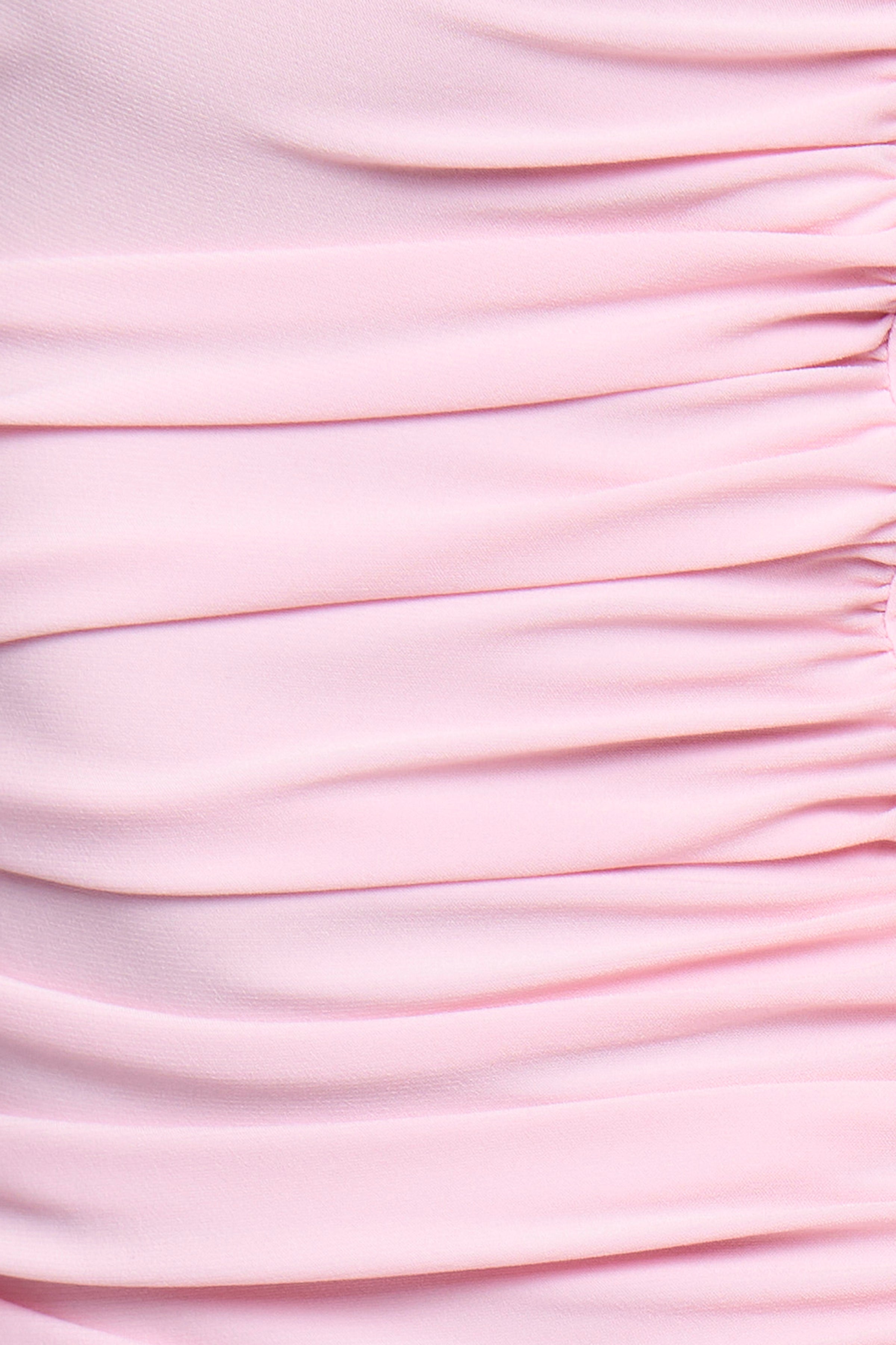 Baby Pink Bandeau Maxi Dress