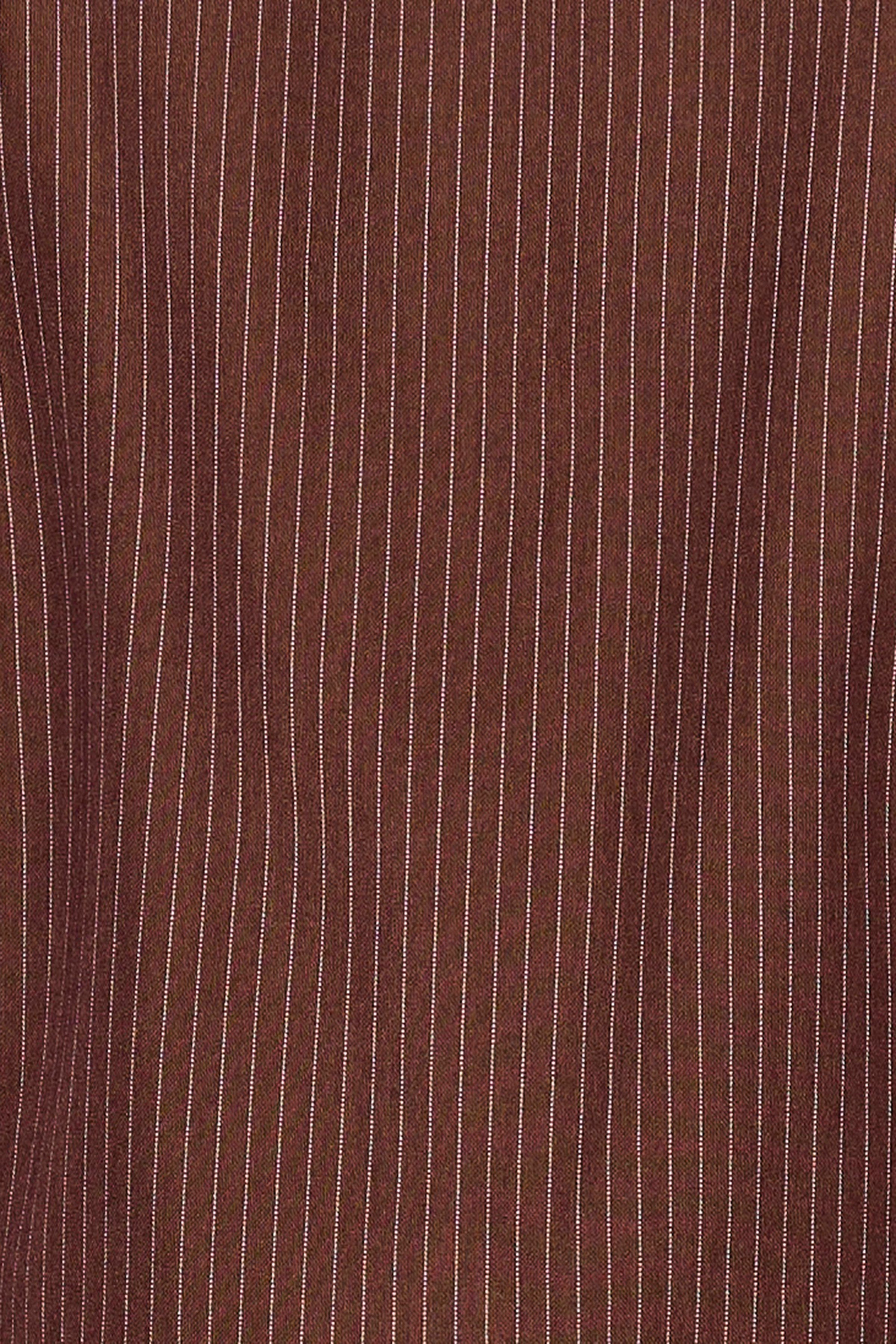 Chocolate Pinstripe Zip Top