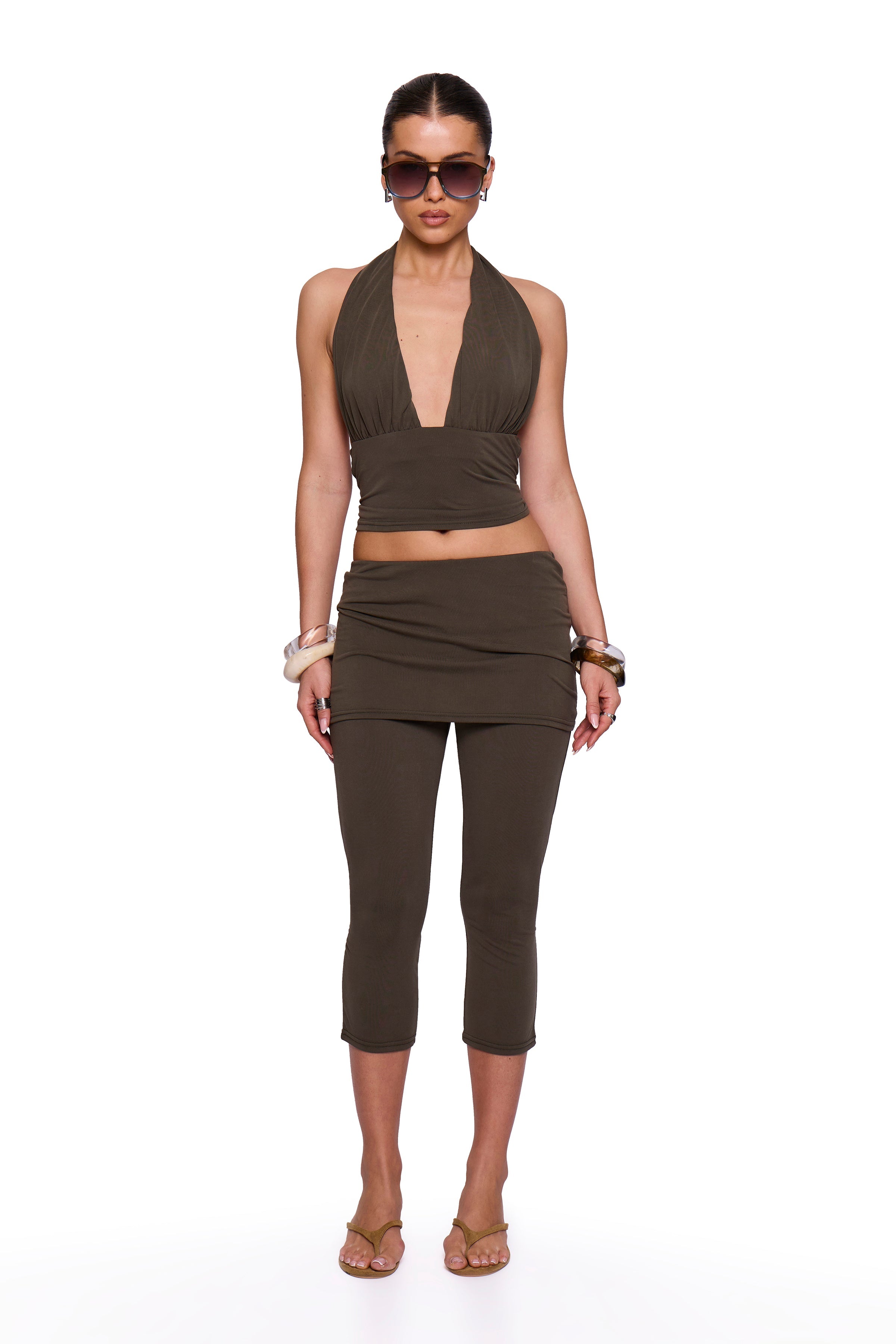 Khaki Modal Halter