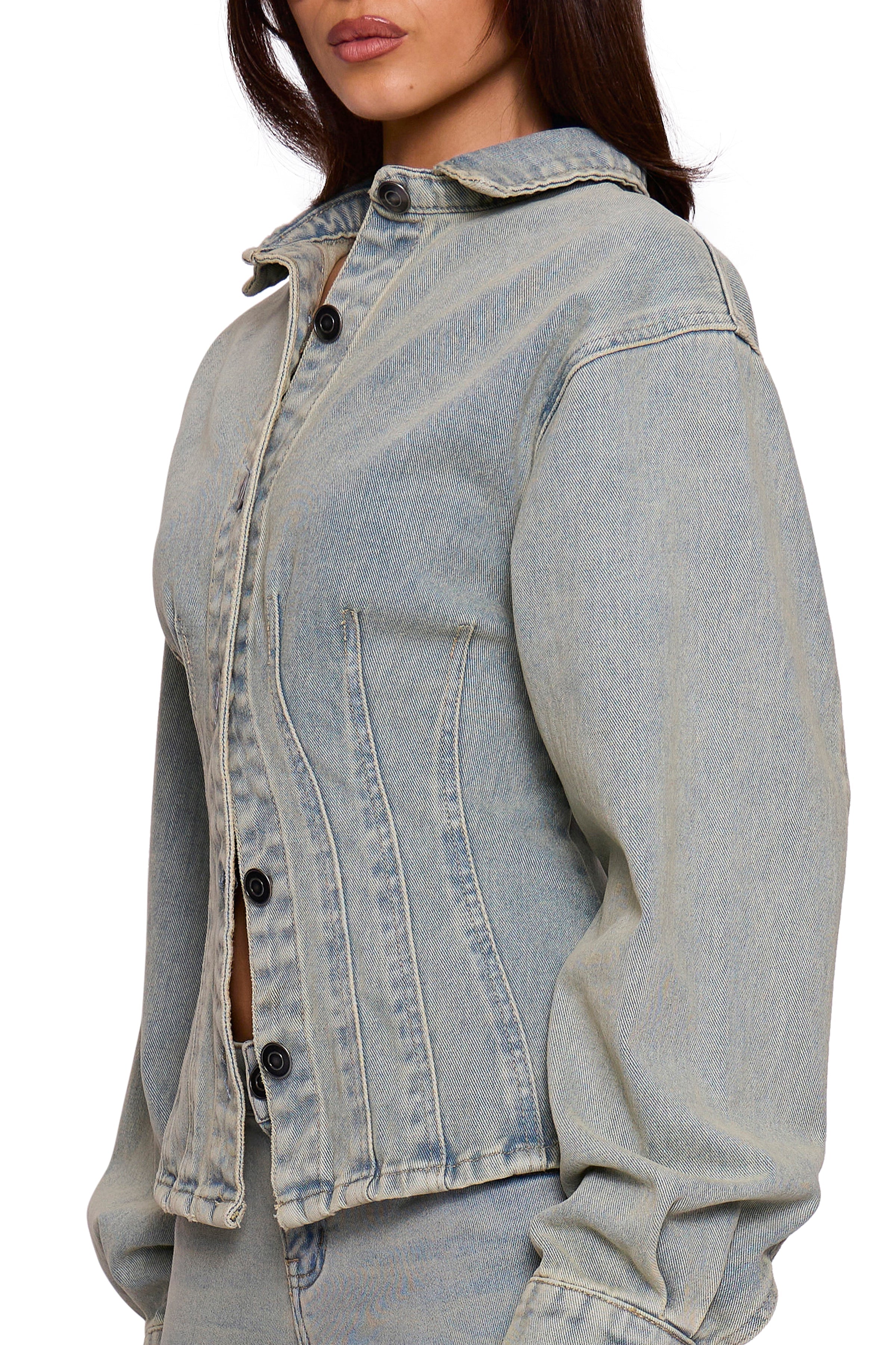 Blue Washed Denim Jacket