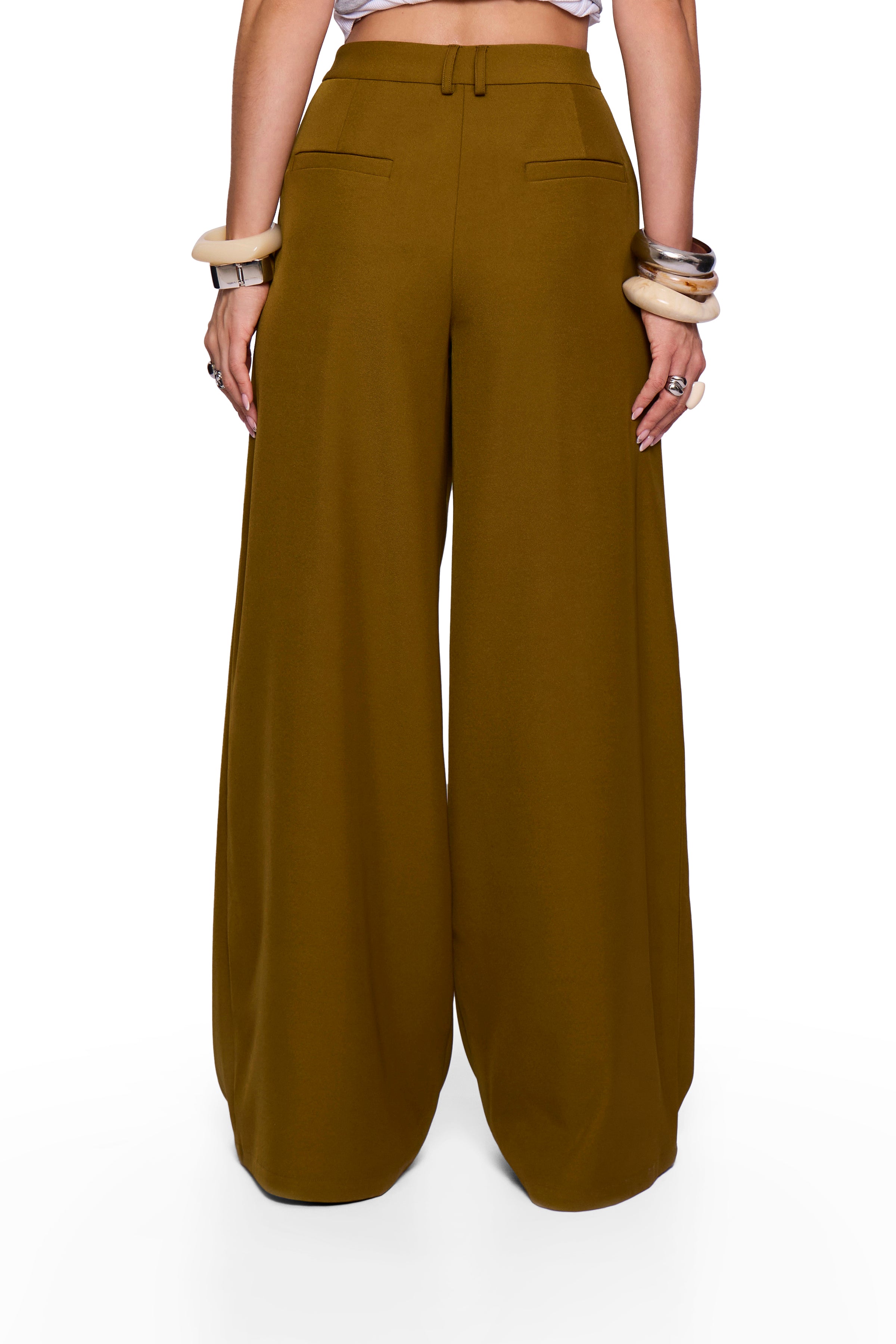Olive Wide Trouser