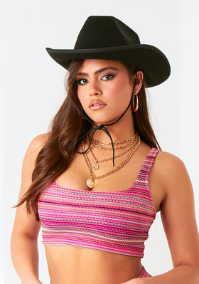 Zoe Black Cowboy Hat