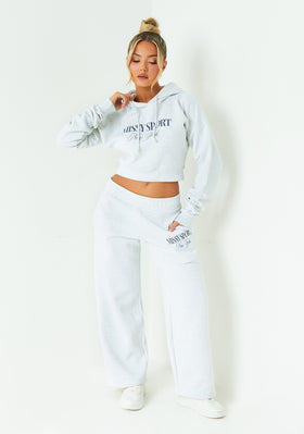 Sienna Grey Missy Sport Slogan Joggers