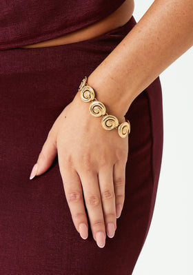 Jesse Gold Swirl Bracelet