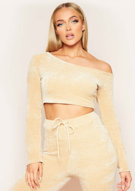 Off the shoulder 2025 crop jumper