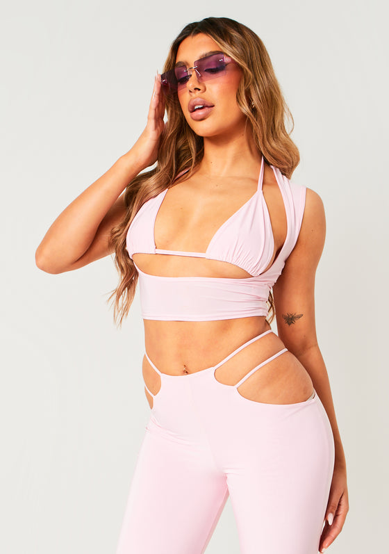 Double Layer Slinky Crop & Cut Out Leggings