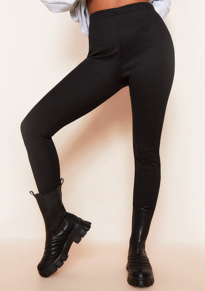 High-Waist Leggings (Black) – BodyByMish